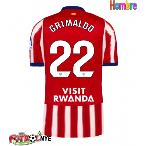 Camiseta Atletico Madrid Alejandro Grimaldo #22 Primera Equipación 2026-27 manga corta